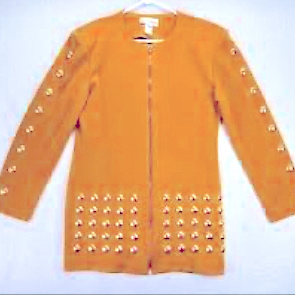 Nicole Studio Vintage Women's Studded Tunic Jacket